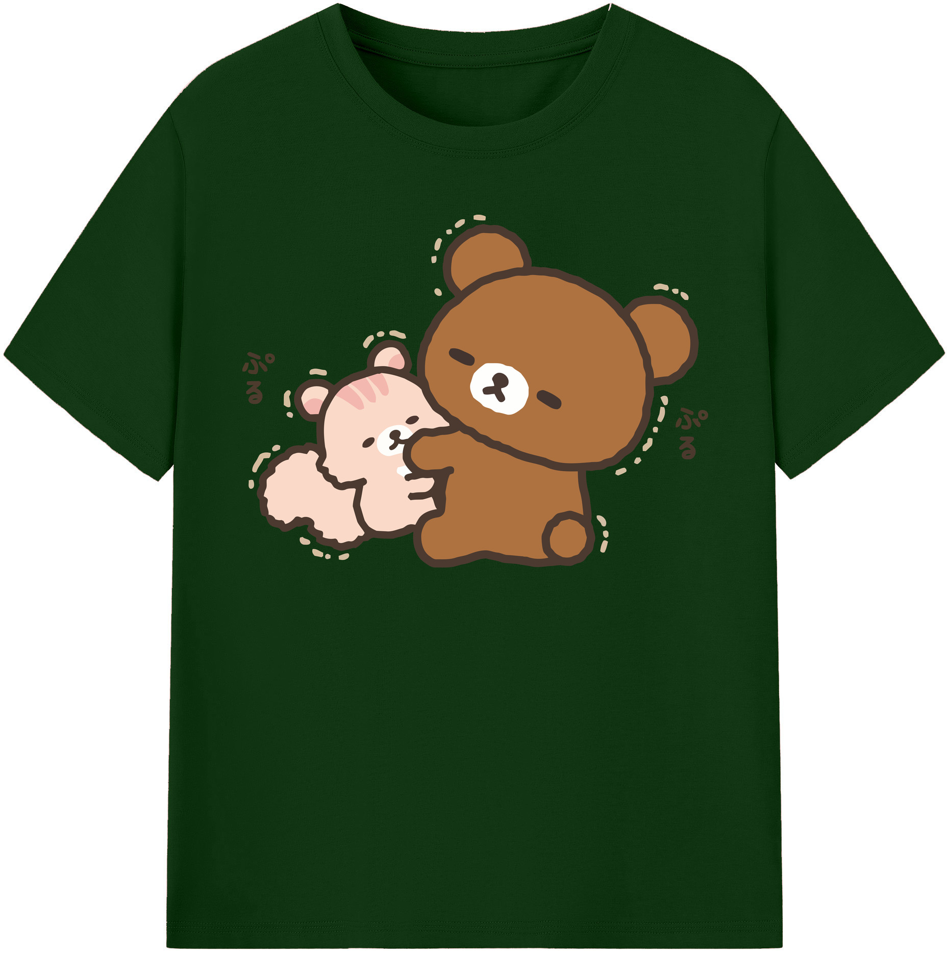 （画像用） リラックマ リラックマ キイロイトリ Rilakkuma Korilakkuma Kiiroitori 綿100％半袖Tシャツ（フロントプリント）